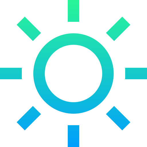 Sun Super Basic Straight Gradient icon