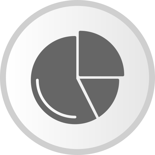 cirkeldiagram Generic Grey icoon