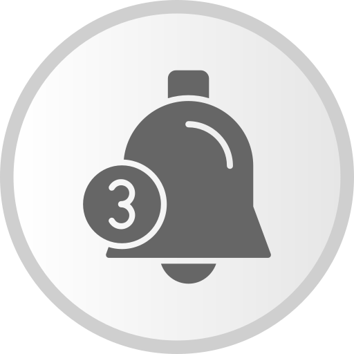 dzwonek powiadomień Generic Grey ikona