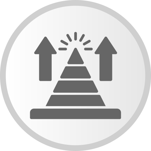 Pyramid chart Generic Grey icon