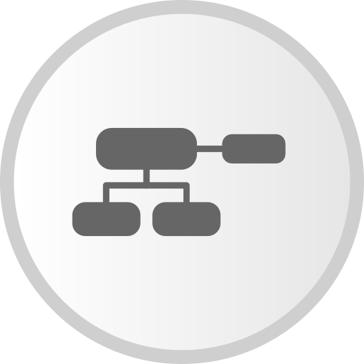 diagramma organizzativo Generic Grey icona