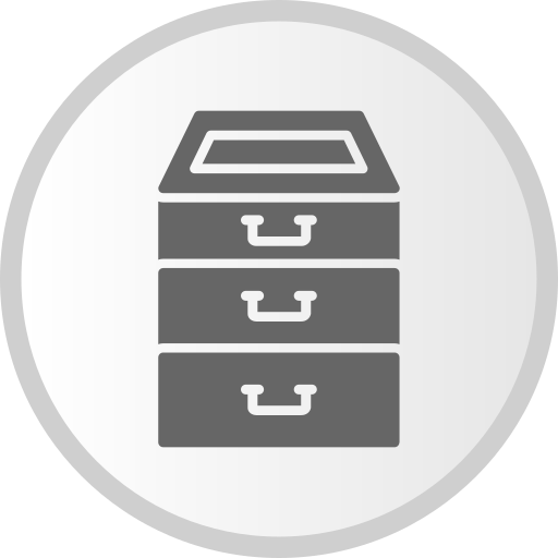 Filing cabinet Generic Grey icon