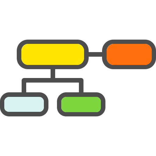 Организационная схема Generic Outline Color иконка