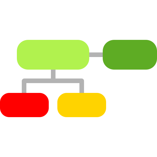 schemat organizacyjny Generic Flat ikona