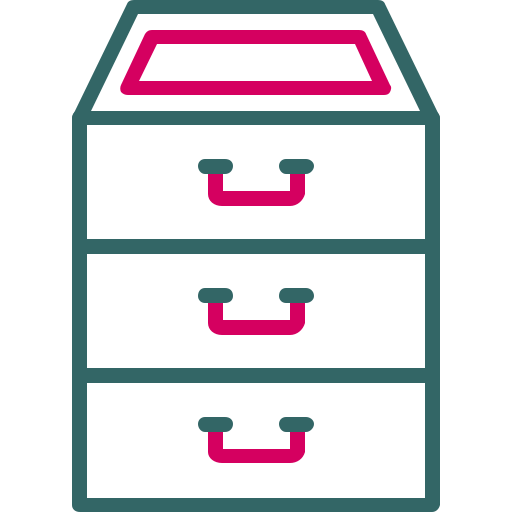 서류 캐비넷 Generic Outline Color icon