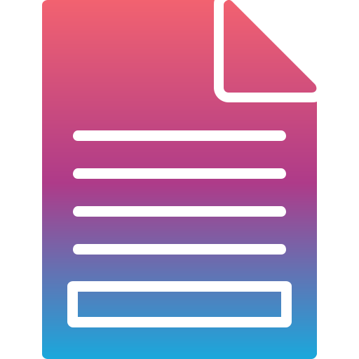 Files Generic Flat Gradient icon