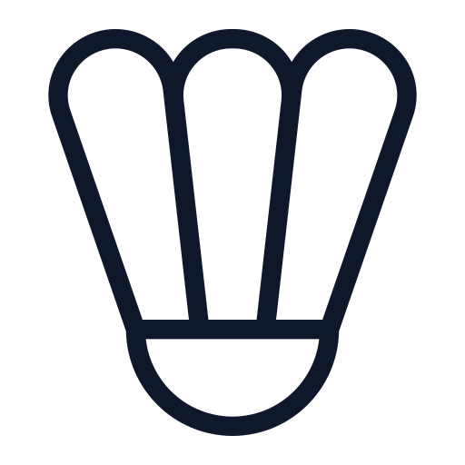 Badminton Generic Outline Color icon