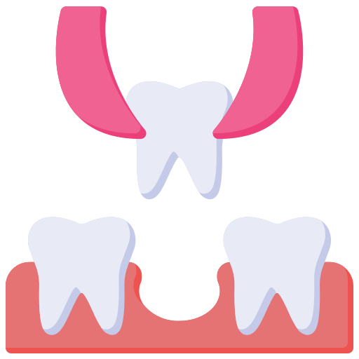 estrazione di un dente Generic Flat icona