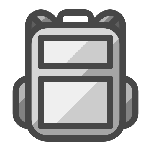 배낭 Generic Outline Color icon