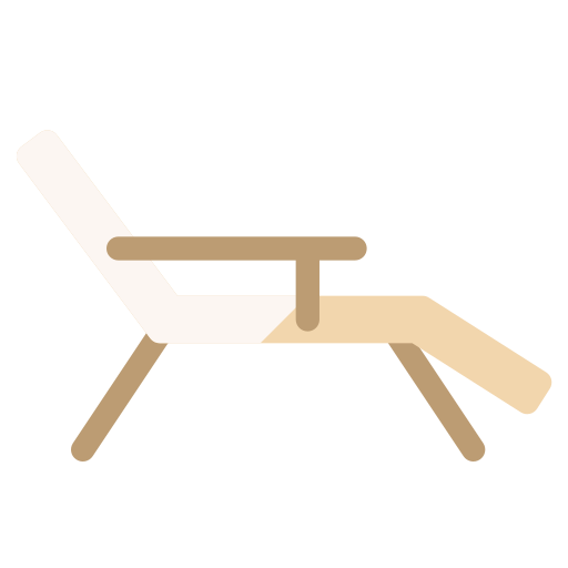 chaise longue Generic Flat Icône