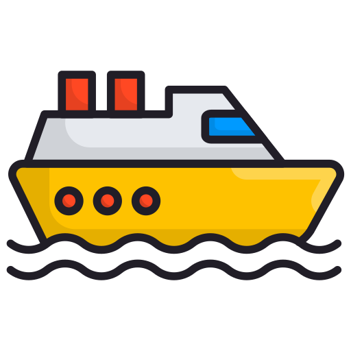 jacht Generic Outline Color icoon