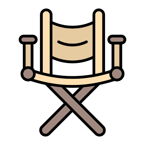 Складной стул Generic Outline Color иконка