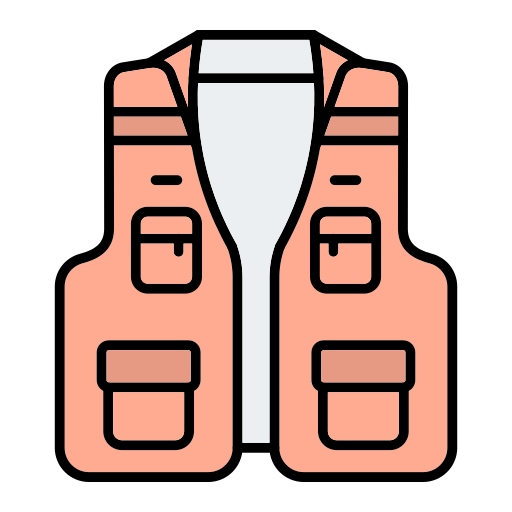 Fishing vest Generic Outline Color icon