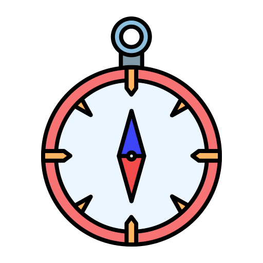 Compass Generic Outline Color icon