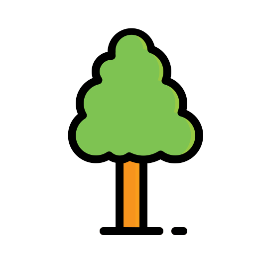 arbre Generic Outline Color Icône