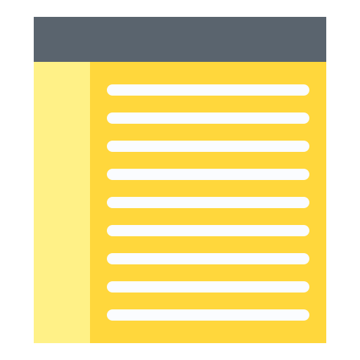 Note pad Generic Flat icon