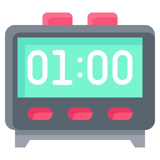 Desk clock Generic Flat icon