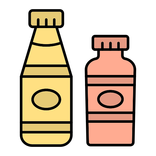 Condiments Generic Outline Color icon