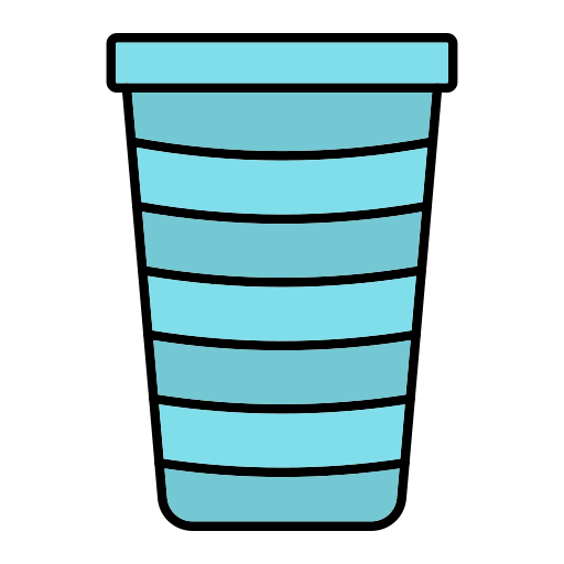 Plastic cup Generic Outline Color icon