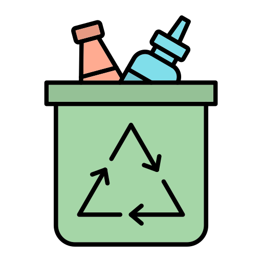 Recycling box Generic Outline Color icon