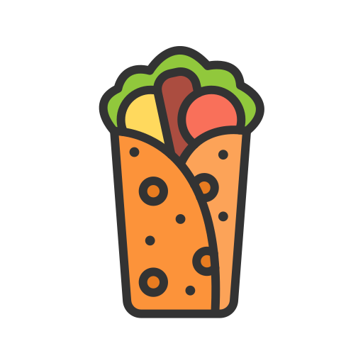 burrito Generic Outline Color ikona
