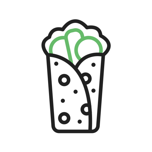 burrito Generic Outline Color icon