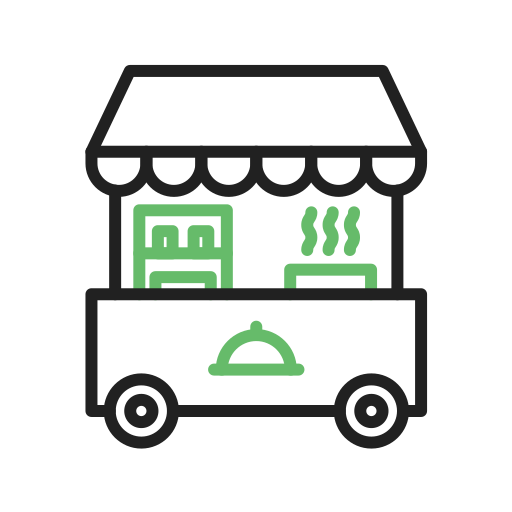 Food stand Generic Outline Color icon