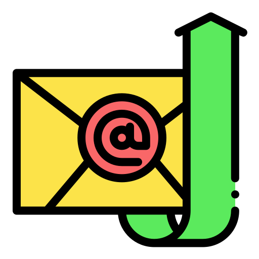 e-mail in uscita Generic Outline Color icona