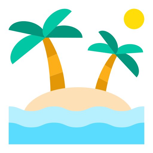 Пляж Generic Flat иконка
