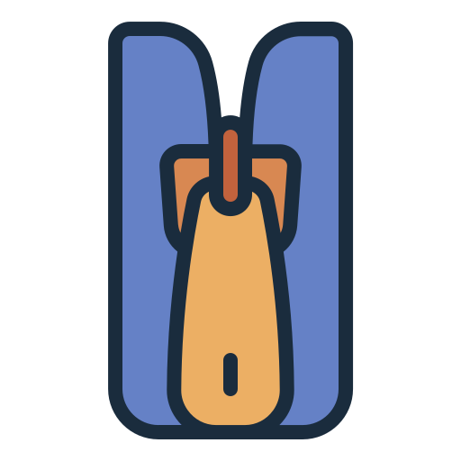 Zipper Generic Outline Color icon