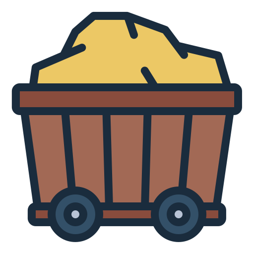 Mining cart Generic Outline Color icon