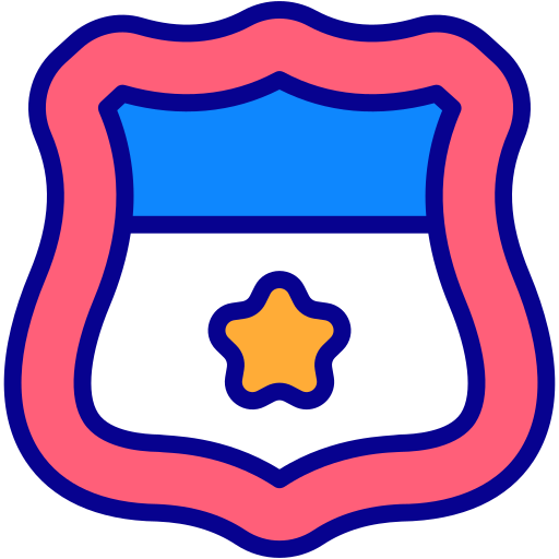 polizeiabzeichen Generic Outline Color icon