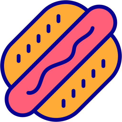 hot dog Generic Outline Color icona