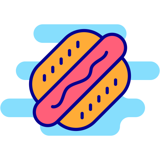 hot dog Generic Rounded Shapes ikona