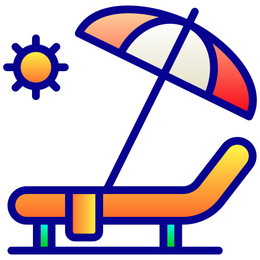 해변 의자 Generic Lineal Color Gradient icon