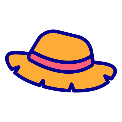 шляпа от солнца Generic Outline Color иконка