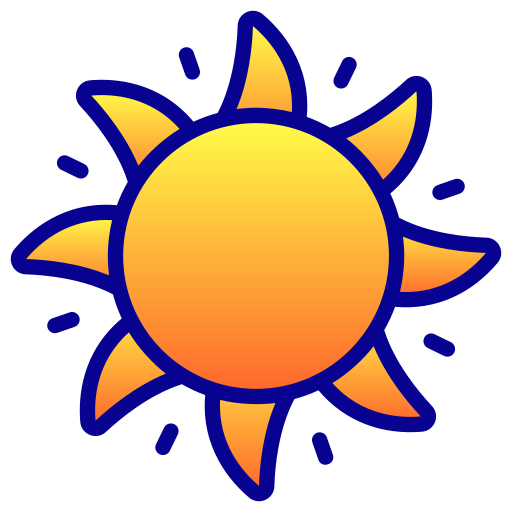 Солнце Generic Lineal Color Gradient иконка