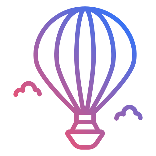 Hot air balloon Generic Gradient icon