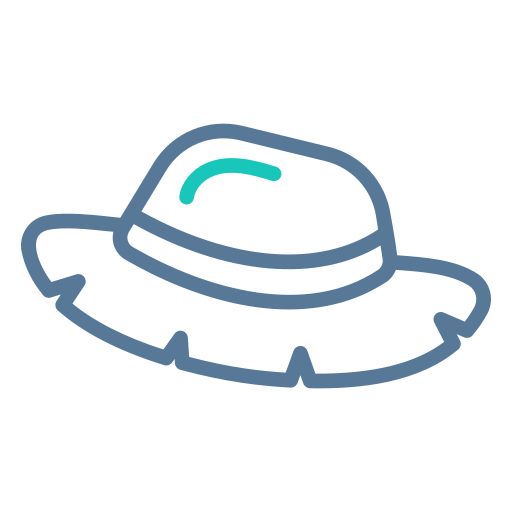 Sunhat Generic Outline Color icon