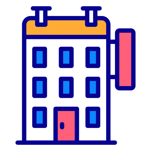 Hotel Generic Outline Color icon