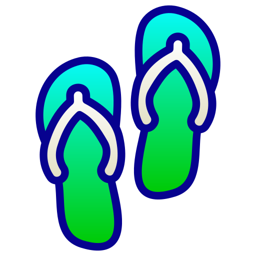sandálias de dedo Generic Lineal Color Gradient Ícone