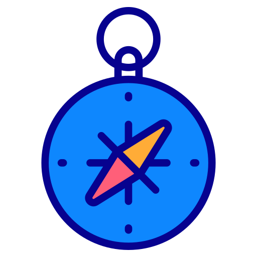 Compass Generic Outline Color icon