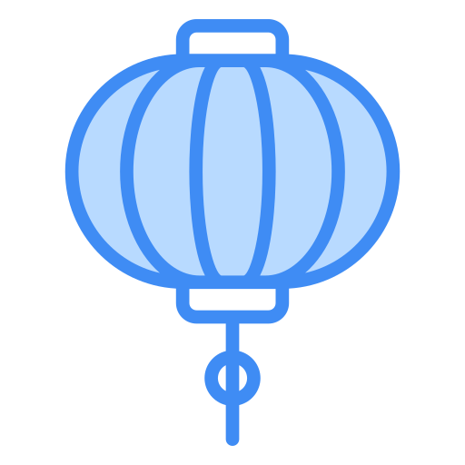 Paper lantern Generic Blue icon