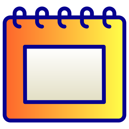 kalendarz Generic Lineal Color Gradient ikona