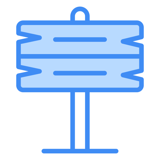 richtungszeichen Generic Blue icon
