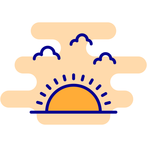 zachód słońca Generic Rounded Shapes ikona
