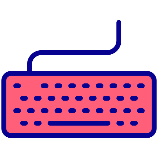 tastiera Generic Outline Color icona