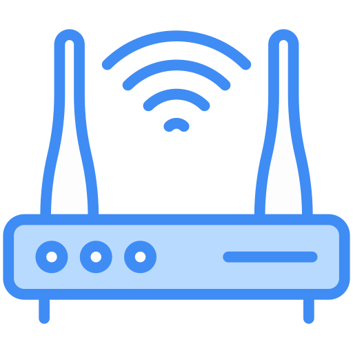 wlan router Generic Blue icon