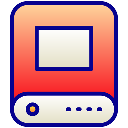 Harddrive Generic Lineal Color Gradient icon