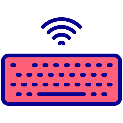 ワイヤレスキーボード Generic Outline Color icon